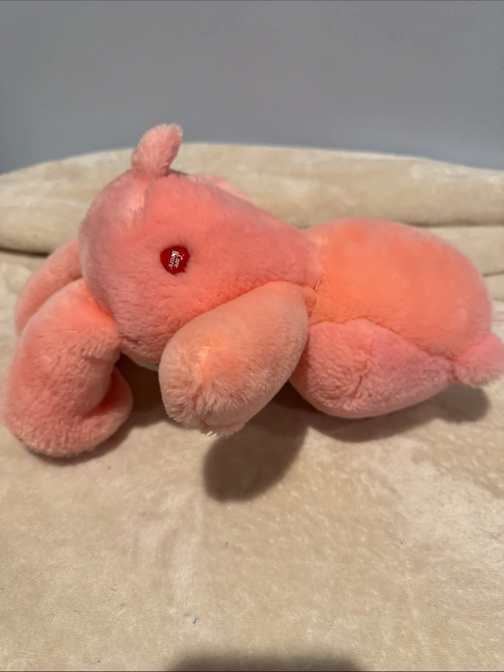 Vintage 2002 Care Bears Play Along Cheer Bear signature rainbow belly Like New